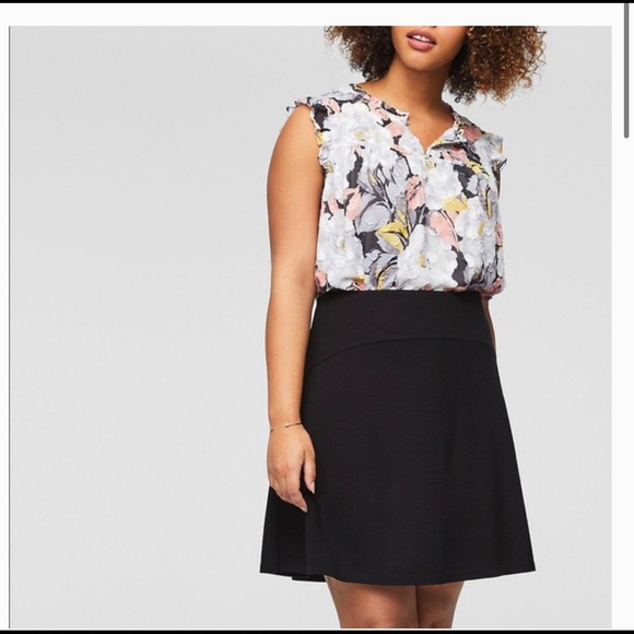 LOFT Dresses & Skirts - Black Pull On Skirt